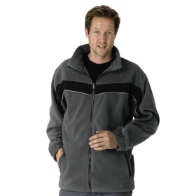 Arbeitsjacken Fleecejacken PLANAM Fleecejacke Plaline, schiefer-schwarz,
