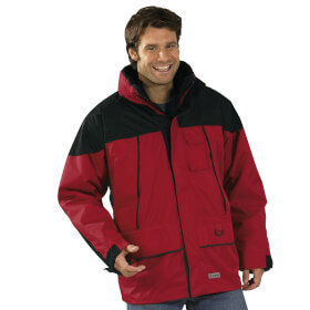 Kälteschutzkleidung Kälteschutzjacken PLANAM Jacke TWISTER, rot-schwarz,