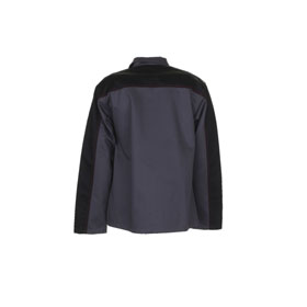Planam Weld Shield Arbeitsjacke 5510 grau schwarz antistatische Kleidung mit Schweißerschutz