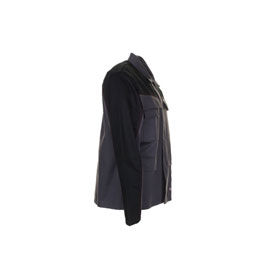 Planam Weld Shield Arbeitsjacke 5510 grau schwarz antistatische Kleidung mit Schweißerschutz