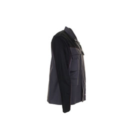 Planam Weld Shield Arbeitsjacke 5510 grau schwarz antistatische Kleidung mit Schweierschutz