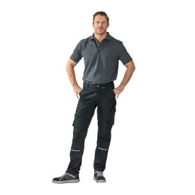 Planam Bundhose Norit schwarz aus hochwertigem Stretchgewebe für optimale Bewegungsfreiheit