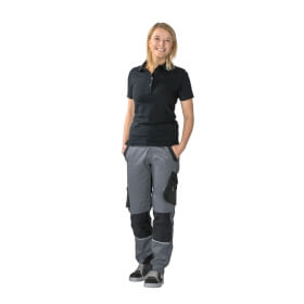 Planam Bundhose Norit grau-schwarz Arbeitshose aus elastischem Gewebe speziell für Damen