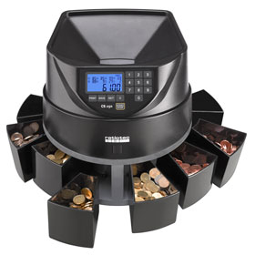 ratiotec coinsorter CS 250 Münzzähl- und Sortiermaschine Wert- und Stückzählung aller Euro-Münzen, Sortier- und Bündelfunktion