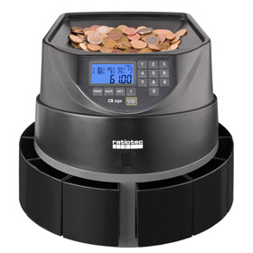 ratiotec coinsorter CS 250 Münzzähl- und Sortiermaschine Wert- und Stückzählung aller Euro-Münzen, Sortier- und Bündelfunktion