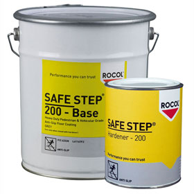 Rocol Safe Step 200 Antirutschbeschichtung Rutschhemmung R11, Zweikomponenten, für Bereiche mit starkem Fahrzeugverkehr