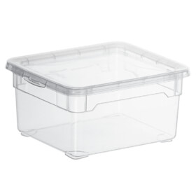 rothopro Clearbox Aufbewahrungsbox mit Deckel Fassungsvermgen: 2, 0 l