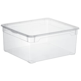 rothopro Clearbox Aufbewahrungsbox mit Deckel Fassungsvermgen: 18, 0 l