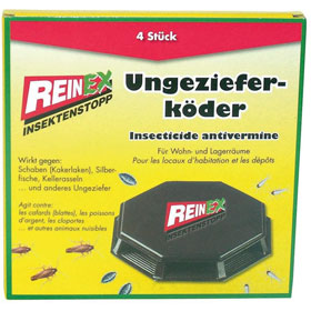 Reinex Ungezieferkder gegen Schaben, Silberfische, Kellerasseln und anderes Ungeziefer