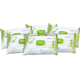 6x Schülke mikrozid universal wipes green line nachhaltige Desinfektionstücher mit materialschonender Reinigungsleistung