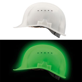 Schubert Sicherheitshelm BER 80 Glowshield langnachleuchtender Schutzhelm fr Arbeiten bei Dunkelheit