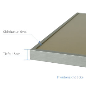 Rahmen fr Flucht- und Rettungsplne stabile Ausfhrung aus Aluminium, Format: DIN A4