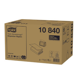 Tork 10840 Xpressnap Weie Spenderserviette Universal 1-lagig fr Spendersystem N4, 1/4 Falzung