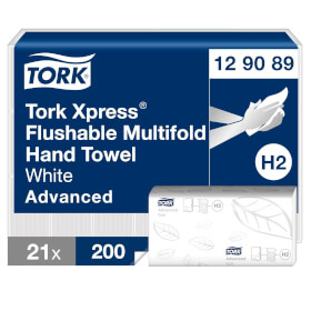 Tork 129089 Xpress schnellauflsende Multifold Handtcher Advanced 2 - lagig fr Spendersystem H2