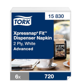 Tork 15830 Xpressnap Fit Spenderserviette wei Advanced 2 - lagig fr Spendersystem N14