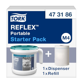 Tork 473186 Tragbarer Reflex Einzelblatt Innenabrollungsspender Spendersystem M4