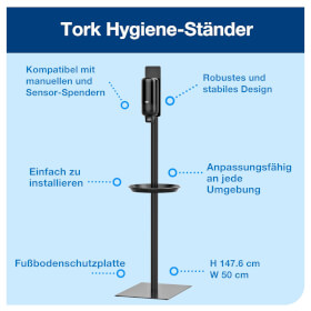 Tork 511060 Desinfektionssäule zur Montage von Desinfekions - und Seifenspendern