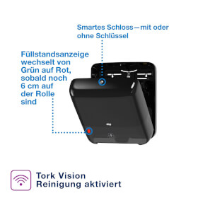 Tork 551008 Matic Spender fr Rollenhandtcher Spendersystem H1 im Elevation Design