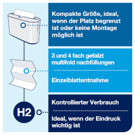 Papierhandtuchspender, Tork Xpress Tischspender fr Multifold Handtcher,