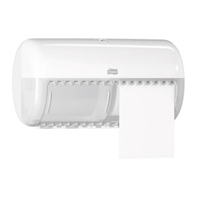 Toilettenpapierspender T4, Tork Spender für Kleinrollen Toilettenpapier, Kunststoff, 