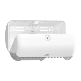 Toilettenpapierspender T4, Tork Spender für Kleinrollen Toilettenpapier, Kunststoff,