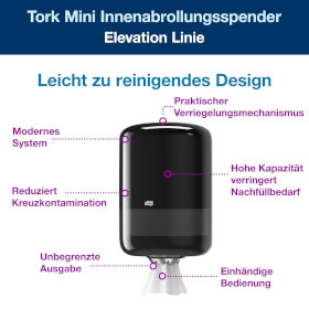 Tork 559008 Innenabrollungsspender Spendersystem M2 im Elevation Design