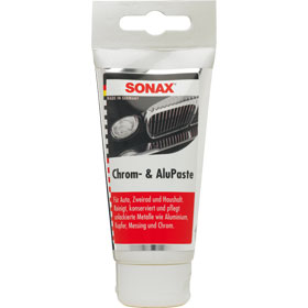 sonax Chrom - & AluPaste, Pflegepaste zur Beseitigung von Korrosion und blinden Stellen