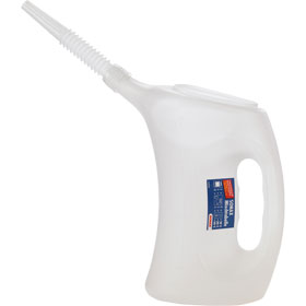 sonax Messbecher mit flexiblem Schlauch mit praktischer Mischtabelle auf der Rückseite, 