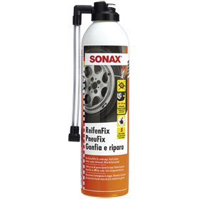 sonax Reifen Fix macht platte Reifen wieder fahrbereit, ohne Reifenwechsel, 