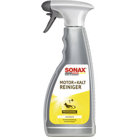 sonax Motor und KaltReiniger beseitigt alle Öl - und Fettverschmutzungen von Motoren und Maschinenteilen
