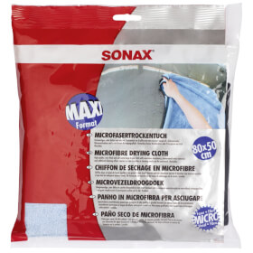 sonax MicrofaserTrockenTuch hochwertiges, sehr dickes und weiches Trockentuch im Großformat