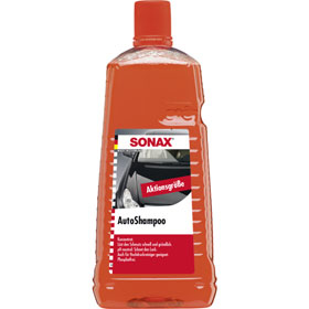 sonax AutoShampoo Konzentrat reinigt alle Lack - , Gummi - , Kunststoff - ,  Vinyl -  und Glasflächen