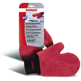 sonax Microfaser Waschhandschuh bequemer Handschuh zur Reinigung von Fahrzeugen im Außenbereich