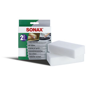 sonax SchmutzRadierer zum Entfernen hartnäckiger Verschmutzungen von Kunststoffteilen im Innenraum