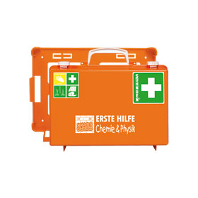 Erste - Hilfe - Koffer SÖHNGEN Kinder Verbandkasten Chemie & Physik, SN - CD orange