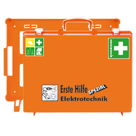 Erste - Hilfe - Koffer SÖHNGEN Spezialausführung mit Zusatzbefüllung für Elektrotechnik, 