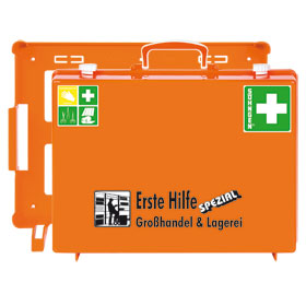 Erste - Hilfe - Koffer SHNGEN Spezialausfhrung mit Zusatzbefllung fr Grohandel, 
