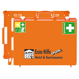 Erste - Hilfe - Koffer SÖHNGEN Spezialausführung mit Zusatzbefüllung für Hotel und Gastro, 