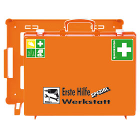 Erste - Hilfe - Koffer SÖHNGEN Spezialausführung mit Zusatzbefüllung für Werkstatt, 