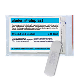 Erste - Hilfe - Nachfllpacks SHNGEN aluderm - aluplast Pflasterstrips, stabil, wasserfest