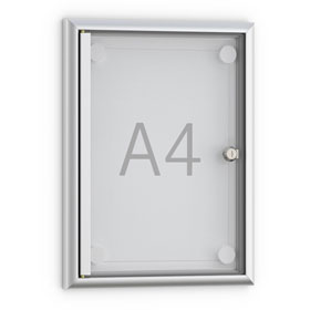Schaukästen WSM SOFTLINE, für den Inneneinsatz, abgerundetes Profil, 