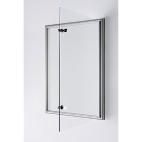 Schaukästen WSM SOFTLINE, für den Inneneinsatz, abgerundetes Profil,