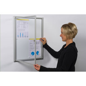Schaukästen WSM SOFTLINE, für den Inneneinsatz, abgerundetes Profil,