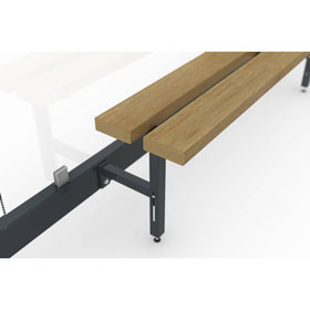 wsm Design Sitzbank Relax Nature II - 1500 hochwertige Eichenholz Sitzbank mit modernem Design