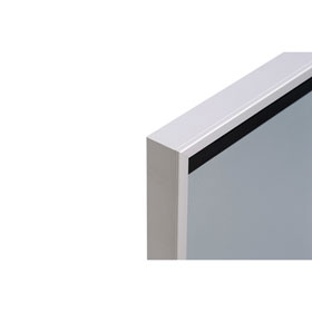 Schaukästen WSM Wandtafel mit 2 Glasschiebetüren aus ESG-Glas, für innen,