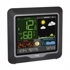 TFA Funk - Wetterstation SEASON Digitale Wetterstation mit farbigen Display, Temperaturanzeige und Uhrzeit