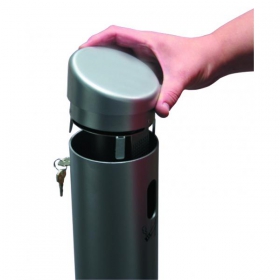 Ascher Standascher 'Smoker', Edelstahl,