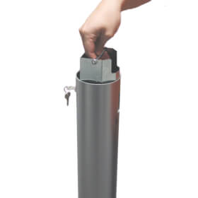 Ascher Standascher 'Smoker', Edelstahl,