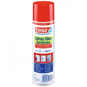 tesa Sprühkleber extra stark Kleber zum Aufsprühen für Metall, Kunststoff, Vinyl etc.