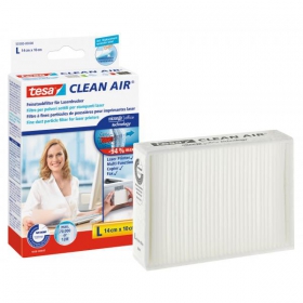 tesa Clean Air Feinstaubfilter L fr Laserdrucker, Fax - und Kopiergerte aus Natur - Vliesstoff